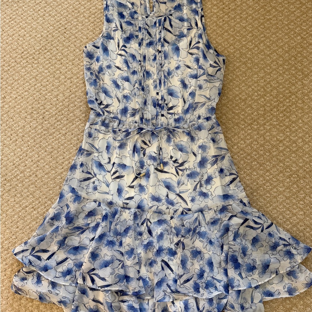 Tommy Hilfiger Blue and White Floral Dress